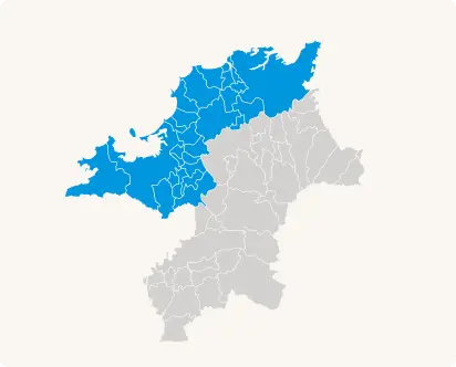 西部イラスト地図