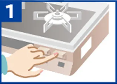 ガスコンロのイメージイラスト