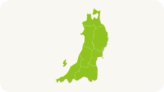 東北エリアの地図アイコン