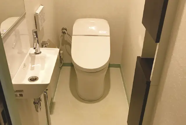 施工後のトイレの写真